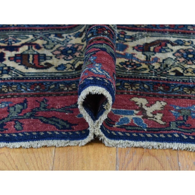 1880s Blue Antique Oriental Rug For Sale In New York - Image 6 of 11