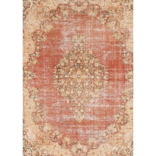 Mid-20th Century Vintage Distressed Wool Rug For Sale - Image 11 of 11