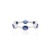Modern Minimal Everyday Blue Sapphire Stackable Band Ring in 14k Size 5.5 For Sale - Image 3 of 10