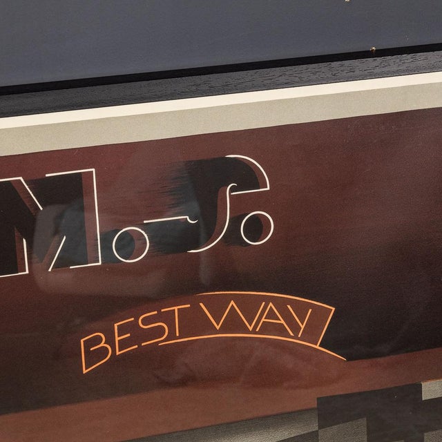 1920s French LMS Best Way Poster by Henri Mouron Adagp, Paris, 1928 For Sale - Image 5 of 16