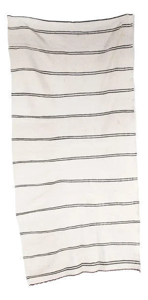 Vintage Berber Fine Monochrome Stripe Hanbel Rug