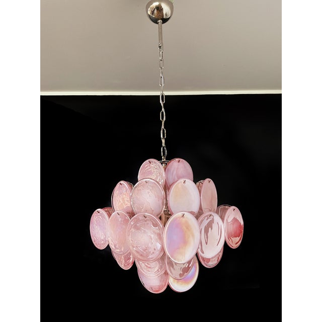 Disc Murano Glass Chandeliers, Set of 2 For Sale - Image 16 of 17