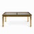 Metal Mastercraft Mid Century Brass Expanding Dining Table With 1 Leaf For Sale - Image 7 of 10