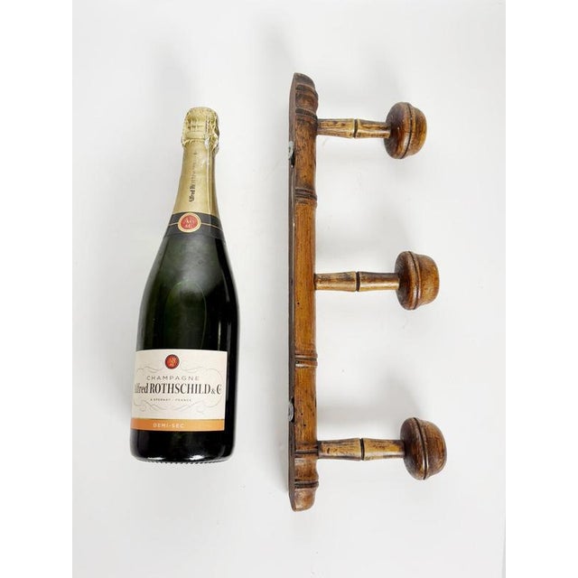 Vintage Wooden Coat Rack, France, 1940s For Sale - Image 10 of 12