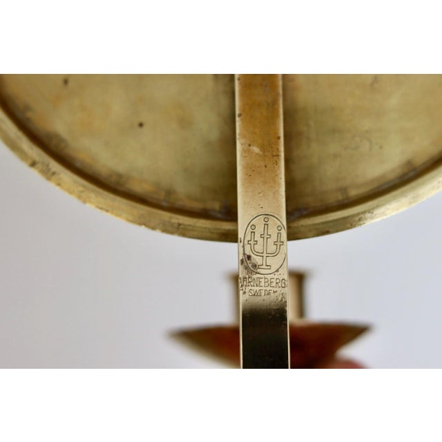 Mid-Century Modern Swedish Brass Sconces by Ahrneberg, Set of 2 For Sale - Image 6 of 9