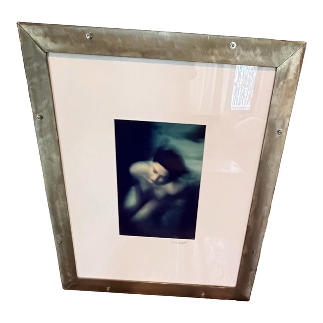 Shelly Corbett Signed Fine Art Figurative Photograph in Custom Industrial Metal Frame For Sale