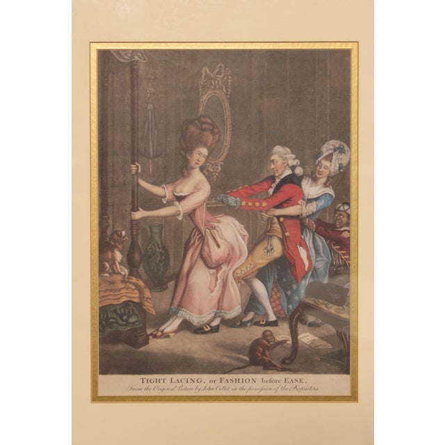 John Collet Satirical Print, 'Tight Lacing, or Fashion Before Ease' For Sale - Image 9 of 12