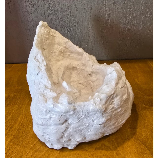 Vintage Plaster Abstract Natural Color Palette Sculpture / Giacometti For Sale - Image 6 of 6