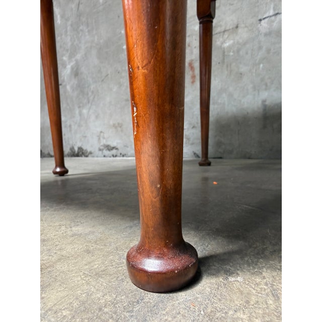 Wood 18th C Queen Anne Cherry Drop Leaf Table New England Pad Foot Antique Diminutive For Sale - Image 7 of 11