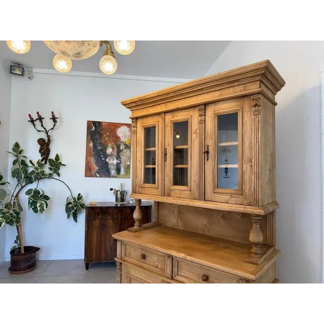 Wilhelminian Style Kitchen Display Cupboard For Sale - Image 13 of 14