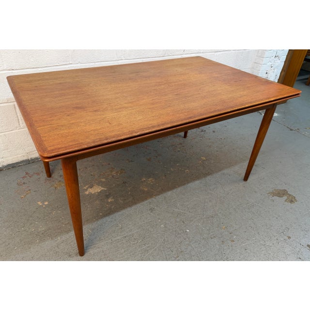Mid 20th Century Skovmand & Andersen for Moreddi Teak Draw-Leaf Dining Table For Sale - Image 10 of 17