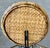 Stylish Mid 20th-Century Split Tortoiseshell Bamboo & Herringbone Rattan Circular Tray For Sale - Image 18 of 18