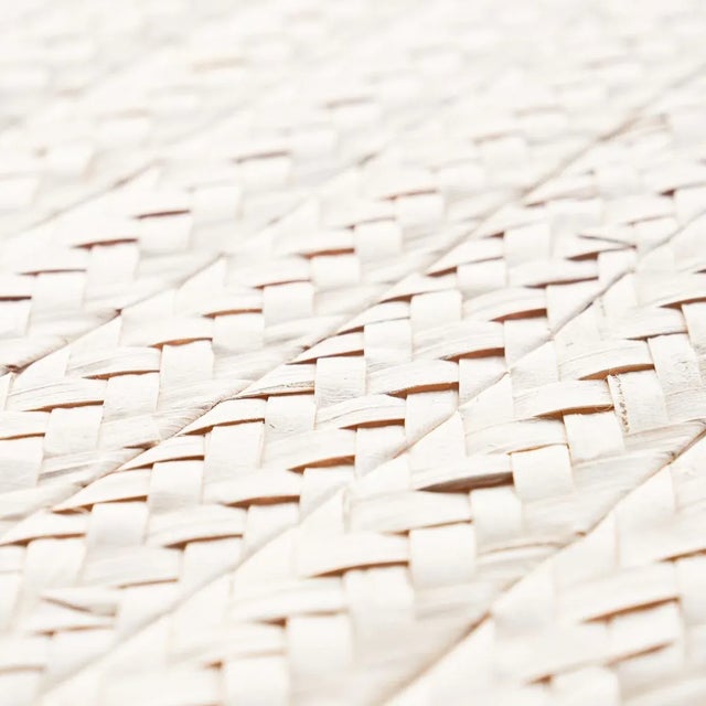 Schumacher Schumacher Braided Buri Wallpaper in Ivory For Sale - Image 4 of 6