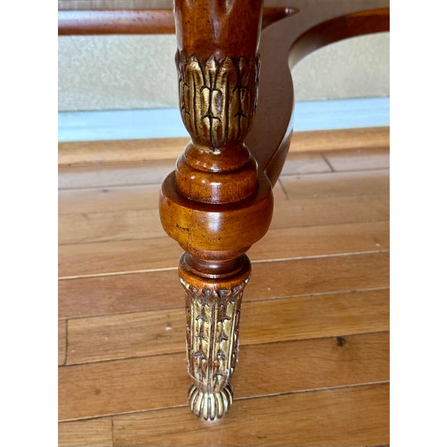 2000 - 2009 French Louis XVI Inspired Henredon Marble Top Console For Sale - Image 5 of 12