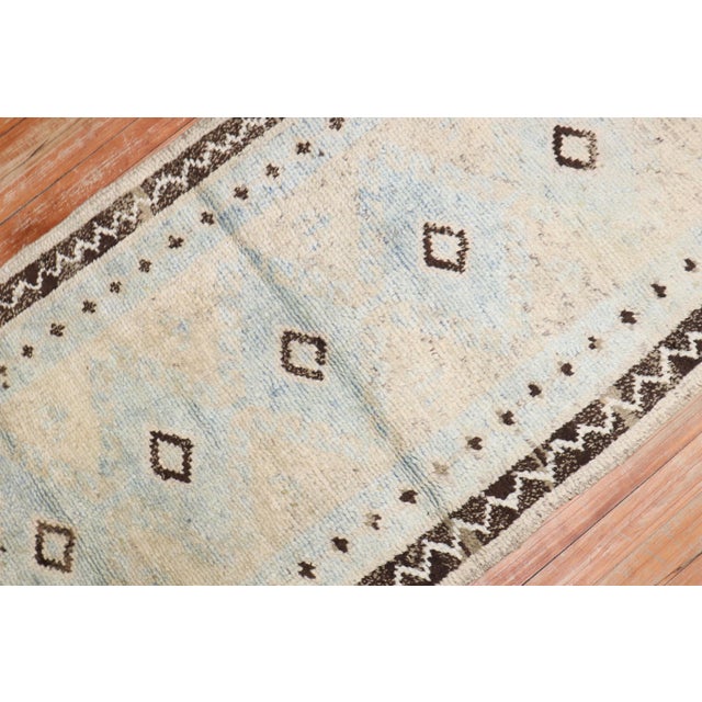 Rare Long Narrow Antique Oushak Runner, 2'3'' X 22'10'' For Sale - Image 10 of 10