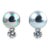 Sterling Silver Faux Gray and Crystal Earrings - 2 Pieces For Sale
