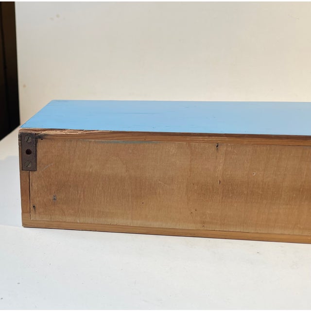 Mid-Century Modern Danish Wall Mounted Console Table in Teak, 1960s For Sale - Image 11 of 12