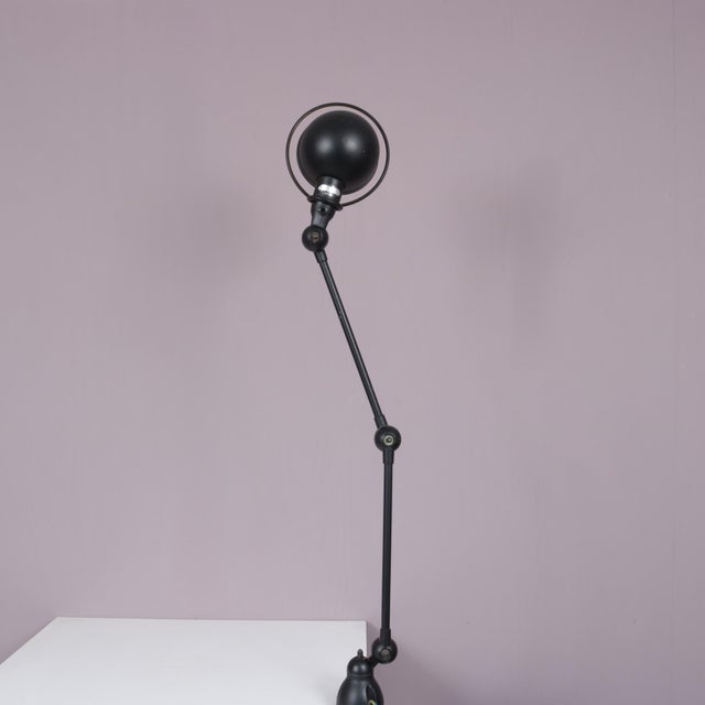 Vintage French Table Clamp Lamp in Black Metal, 1950s For Sale - Image 9 of 17
