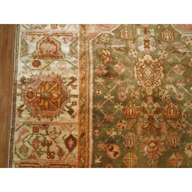 Brown Antique Zabihi Collection Angora Oushak Rug - 5'4" x 7'1" For Sale - Image 8 of 9