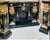 Black Marble Fireplace Mantel Gold Corinthian Columns, Neoclassical Surround For Sale - Image 4 of 6