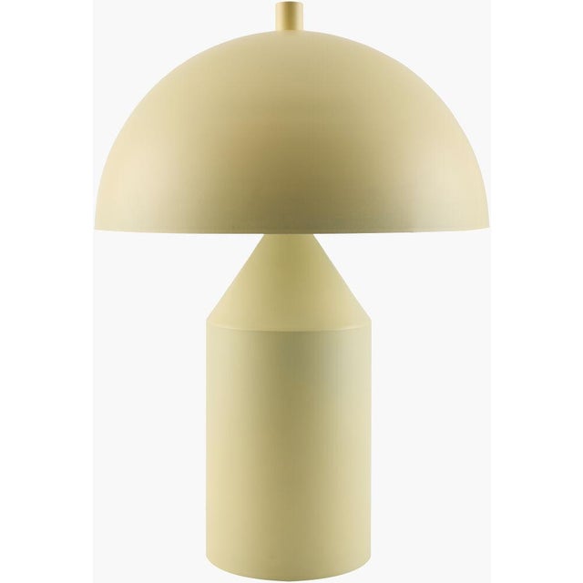 Rustic Elder Accent Table Lamp Yellow For Sale - Image 3 of 3