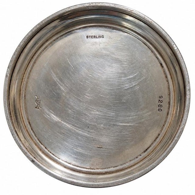 Antique Sterling Silver Scalloped Cookie Tray For Sale - Image 4 of 4