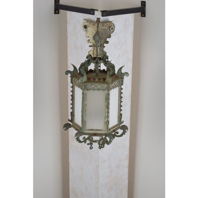 Corner Lanterns, Italy, 1920s, Set of 2 For Sale - Image 10 of 18
