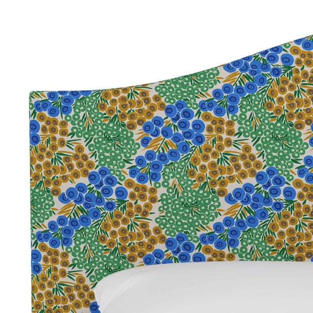 Not Yet Made - Made To Order Kenmore Bed in Blue Citrine Loiret, Twin For Sale - Image 5 of 6