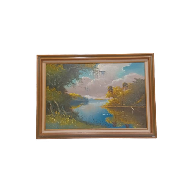 Mid 20th Century Vintage Highwaymen Sam Newton Oil Painting on Board For Sale - Image 5 of 5