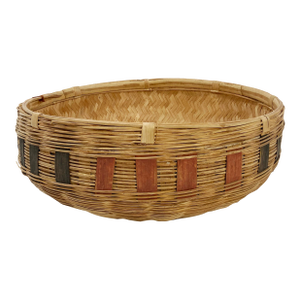 Jumbo Vintage Handmade Woven Grain Basket
