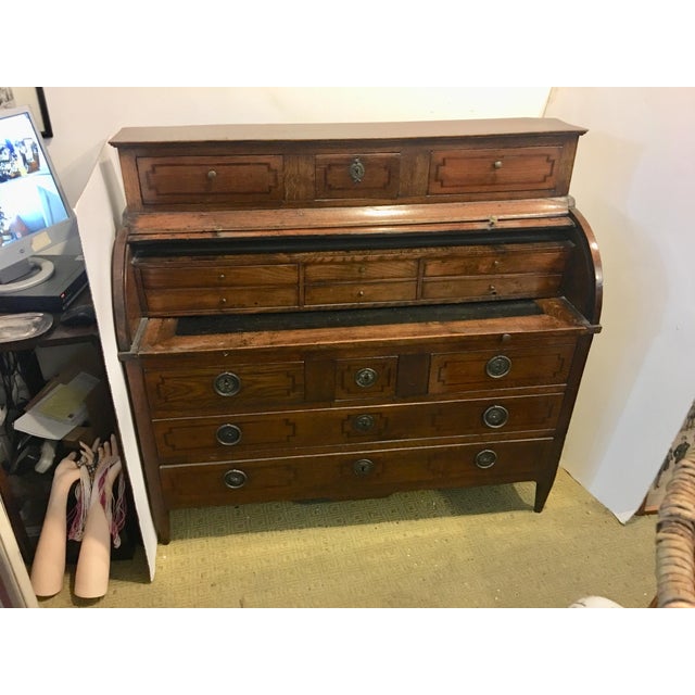 Late 19th Century English Edwardian Rolltop Desk For Sale - Image 5 of 8