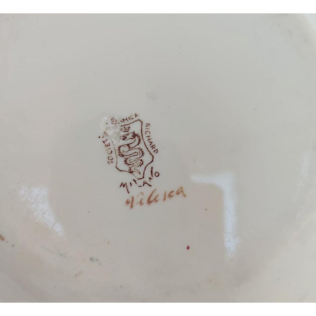Blue Vintage Ceramic Plates by Gio Ponti for Richard Ginori, 1940s, Set of 2 For Sale - Image 8 of 10