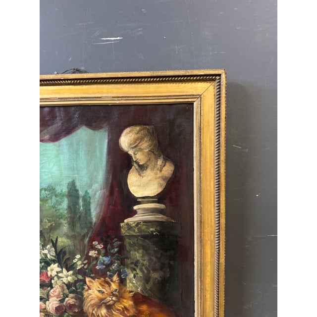 1940s 1940s Oil Painting Still Life - unsigned For Sale - Image 5 of 9