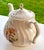 Vintage Sadler Ivory Tea Pot, with a floral chintz design and gold finish. The tea pot has a swirl design. Manufacturer:...