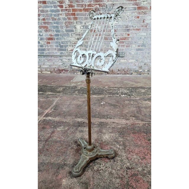 19th Century Victorian Cast Iron & Bronze Music Stand For Sale - Image 10 of 10