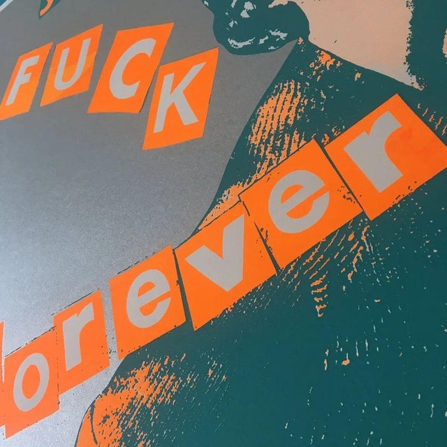 1997 Fuck Forever (Silver) by Jamie Reid For Sale - Image 4 of 4