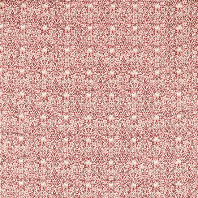 Morris & Co Borage Fabric in Barbed Berry - a Sample For Sale
