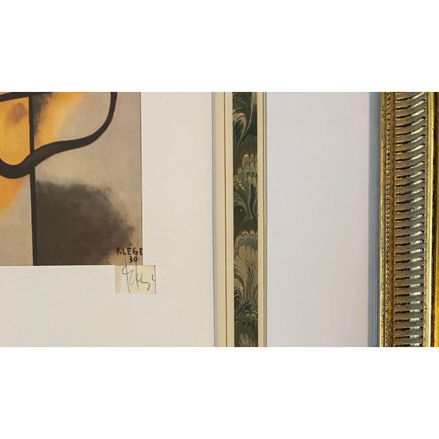 Signed Nadia Léger Lithograph, Modernist Surrealist Composition Mona Lisa Motif For Sale - Image 4 of 5
