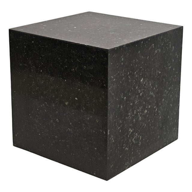 Italian Black Granite Marble Sculpture Display Table by Massimo Papiri for Appia Antica Roma, 1970s For Sale