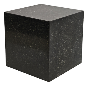 Italian Black Granite Marble Sculpture Display Table by Massimo Papiri for Appia Antica Roma, 1970s