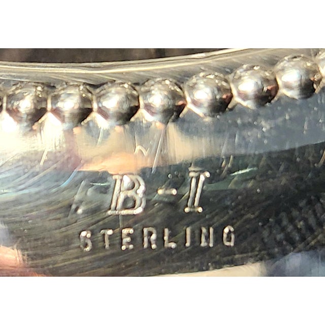 Frank Whiting 1920s Bernard Inge Sterling Silver & Cut Crystal Starburst Coasters (Matches Whiting) - Set of 8 For Sale - Image 4 of 4