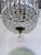 1950s Vintage Hollywood Regency Neoclassical Brass Tiered Crystal Basket Chandelier For Sale - Image 5 of 8