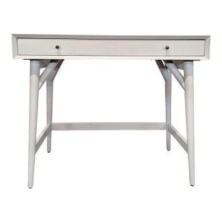 West Elm Mid-Century Modern Desk With Drawer For Sale