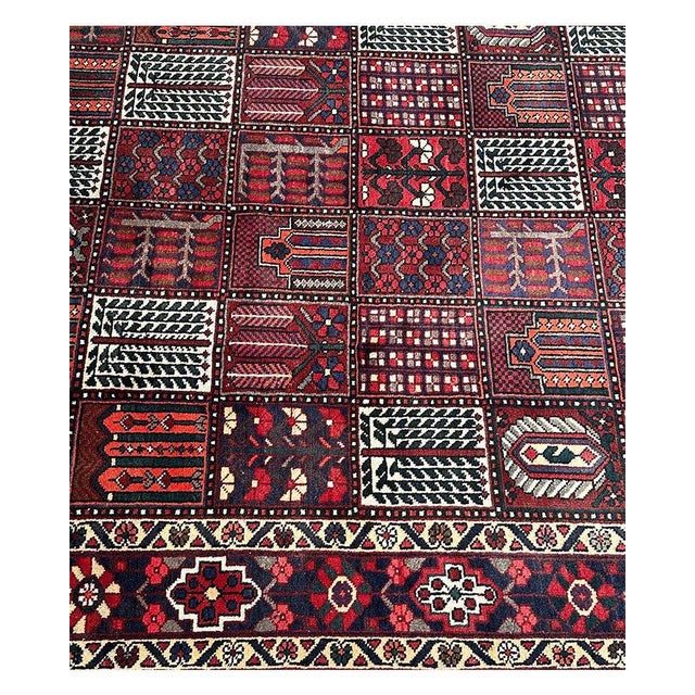 6x10 Old Persian Bakhtiari Area Rug - 501975 For Sale - Image 12 of 13