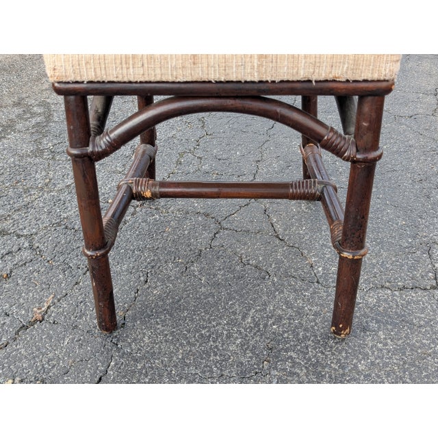 Vintage Fick Reeds Set of 6 Bois Bamboo Chippendale Dining Chairs For Sale - Image 16 of 18