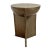 Antiqued bronze finish aluminum side table. Modern round dome top with tri-pedestal style base. Each table may have...
