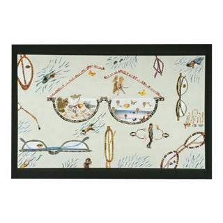 Very Large Intricate Collage Titled Diving Deep For Sale