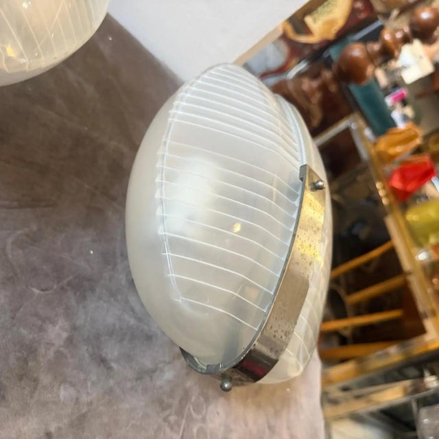 Artemide 1961 Set of Two Space Age Lambda Wall Sconces by Vico Magistretti for Artemide For Sale - Image 4 of 16