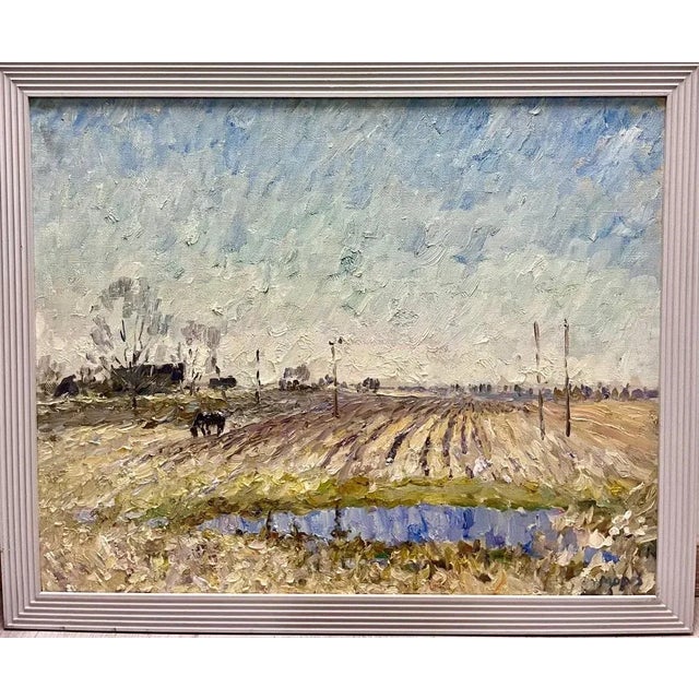 Georgij Moroz, Countryside Landscape, Oil Painting, 2007 For Sale - Image 7 of 7