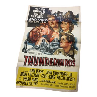 1952 Original Thunderbirds Movie Poster For Sale